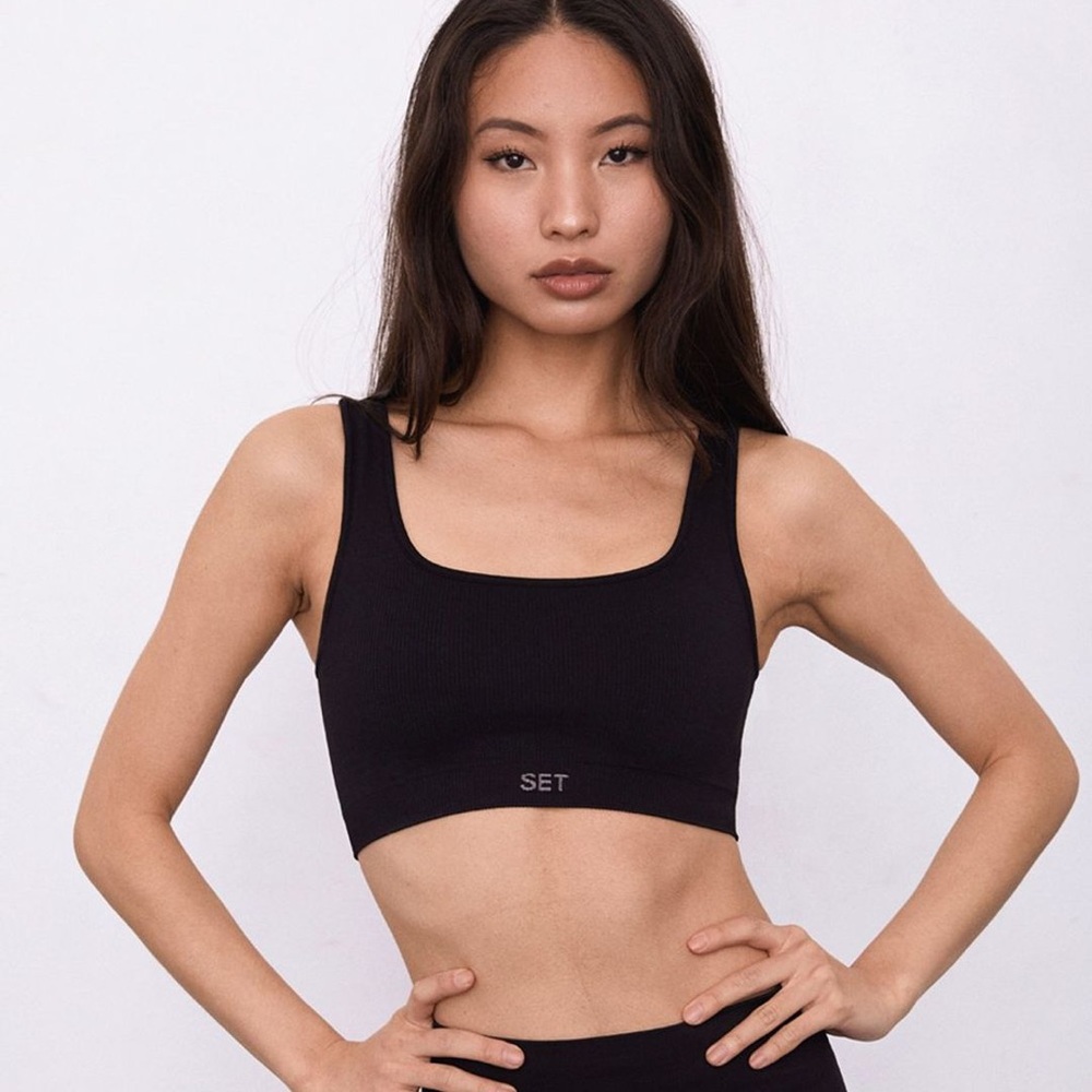 SET ACTIVE BOX CUT BRA